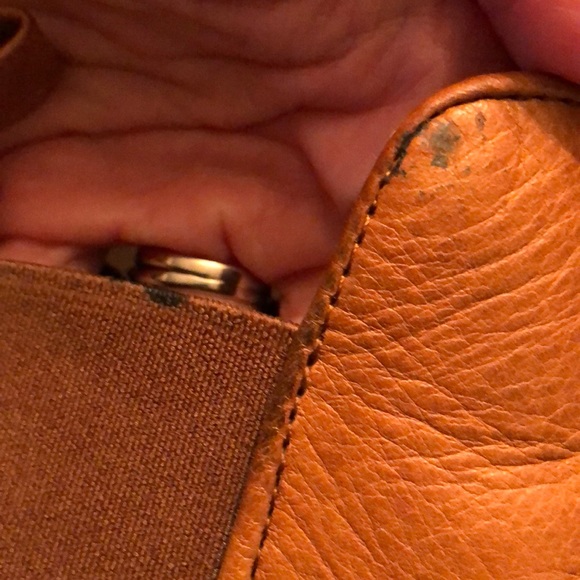 Zara Basic Leather Block Heel Booties Size 40 - Picture 9 of 9